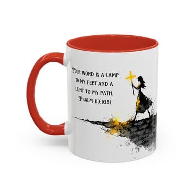 Inspirational Psalm 119:105 Coffee Mug | Feral Miss Religious Gift 11oz or 15oz