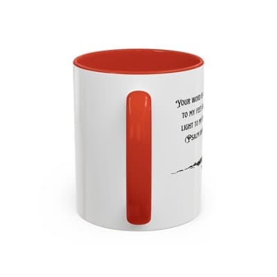 Inspirational Psalm 119:105 Coffee Mug | Feral Miss Religious Gift 11oz or 15oz - Thumbnail 4
