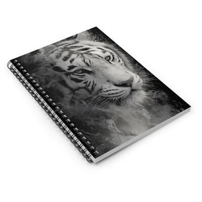 Majestic Tiger Spiral Notebook - Ruled Line, Journal, Wild Animal Gift, [...] - Thumbnail 3