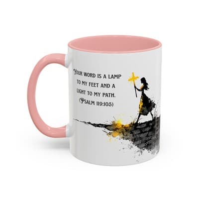 Inspirational Psalm 119:105 Coffee Mug | Feral Miss Religious Gift 11oz or 15oz