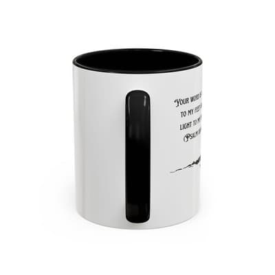 Inspirational Psalm 119:105 Coffee Mug | Feral Miss Religious Gift 11oz or 15oz - Thumbnail 4