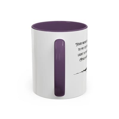 Inspirational Psalm 119:105 Coffee Mug | Feral Miss Religious Gift 11oz or 15oz - Thumbnail 4