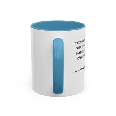 Inspirational Psalm 119:105 Coffee Mug | Feral Miss Religious Gift 11oz or 15oz - Thumbnail 4