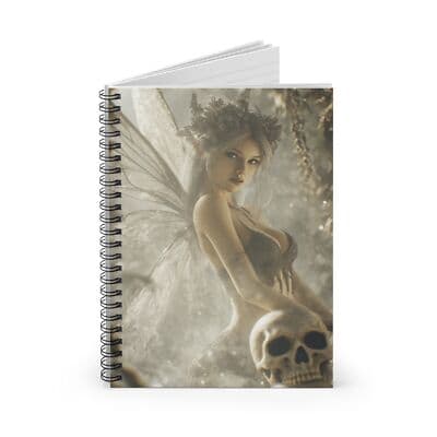 Fairy-Themed Spiral Notebook – Mystic Artwork, 6x8 Journal for Notes & Dreams - Thumbnail 2