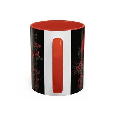 Elephant Floral Accent Mug, Unique Animal Lovers Gift, Home Decor, Coffee Cup, - Thumbnail 4