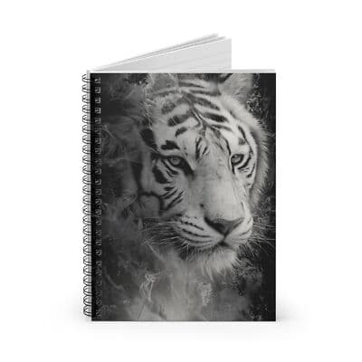 Majestic Tiger Spiral Notebook - Ruled Line, Journal, Wild Animal Gift, [...] - Thumbnail 2