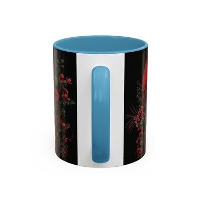 Elephant Floral Accent Mug, Unique Animal Lovers Gift, Home Decor, Coffee Cup, - Thumbnail 4