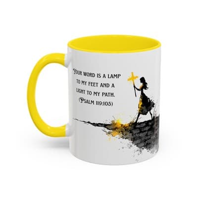 Inspirational Psalm 119:105 Coffee Mug | Feral Miss Religious Gift 11oz or 15oz