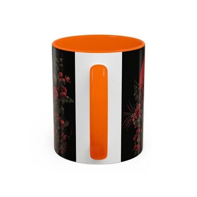 Elephant Floral Accent Mug, Unique Animal Lovers Gift, Home Decor, Coffee Cup, - Thumbnail 4