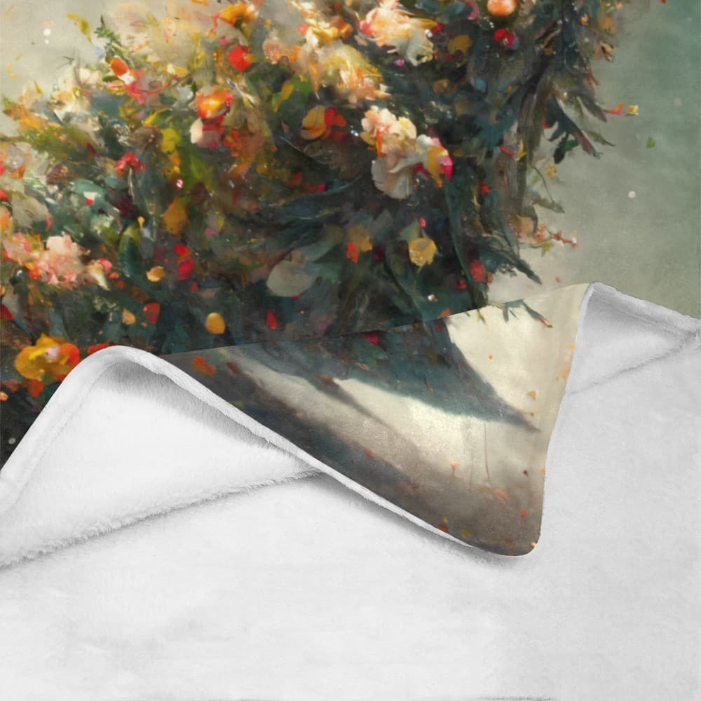 Christmas Tree Fleece Blanket 60x80 – Ultra-Soft Holiday Throw, Cozy Gift - Thumbnail 4