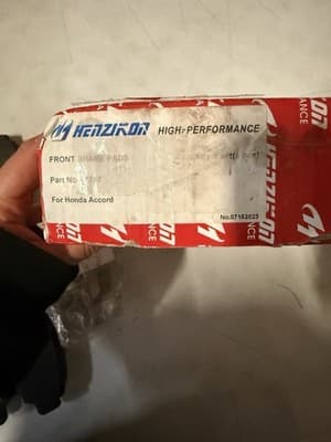 Henzikor D787 Front Brake Pads Honda Accord — High Performance 4-Piece Set | Ope - Thumbnail 3