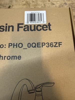 Chrome Basin Faucet Bathroom Kitchen PHO_0QEP36ZF - Thumbnail 2