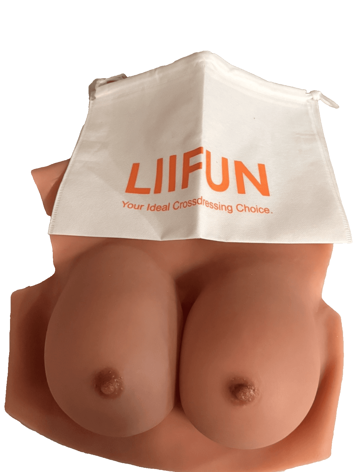 Liifun Silicone Breast Form Full Torso Chest Plate — Crossdressing Drag Cosplay - Thumbnail 2