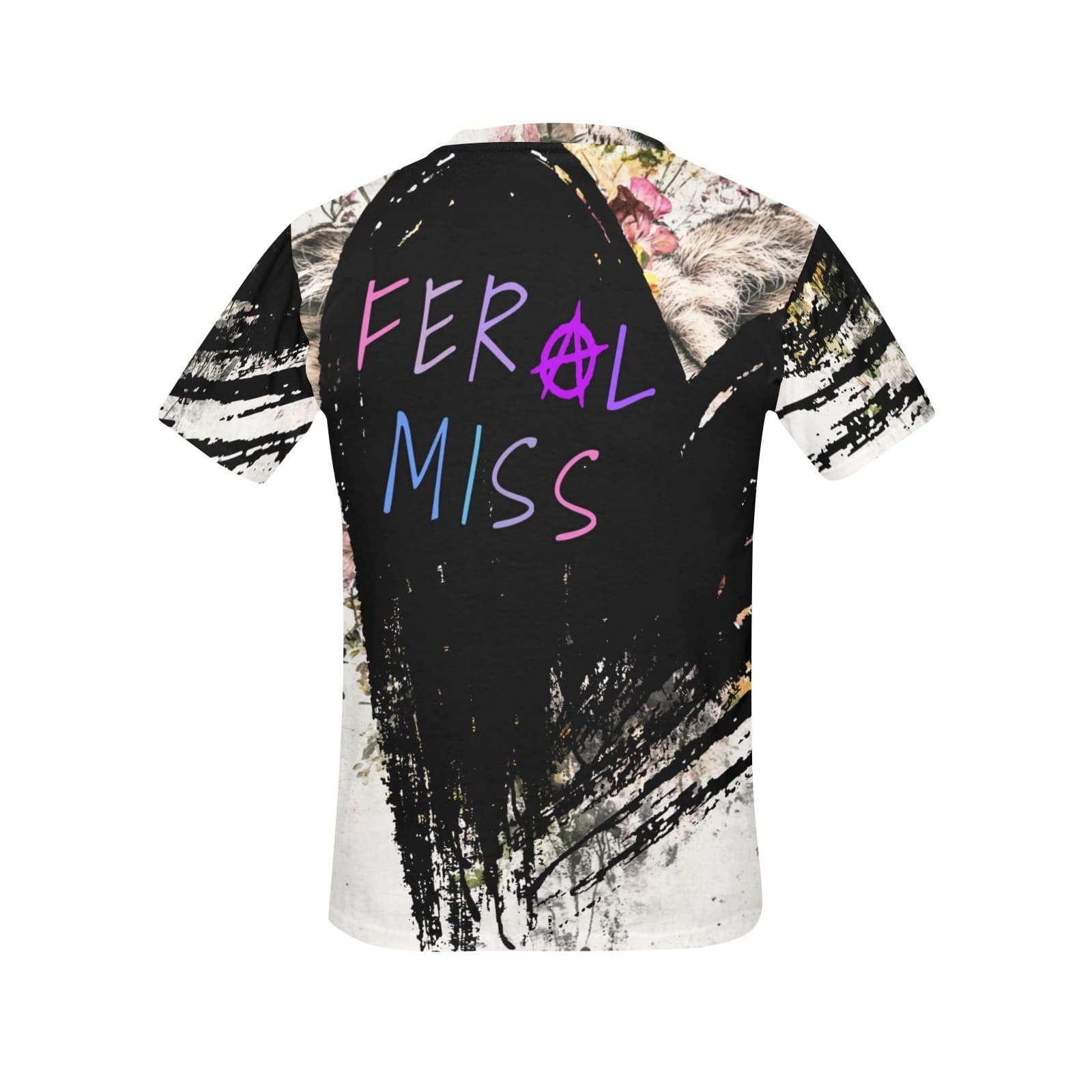 Feral Miss Floral Lion Tee – Earth-Toned Lioness Shirt | XS–4XL | USA Print - Thumbnail 2