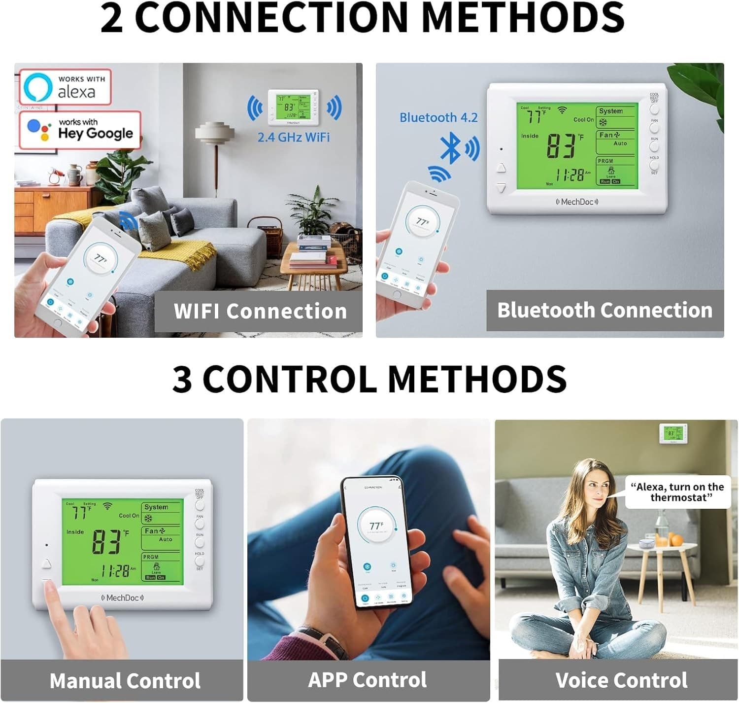 Mechdoc QD HVAC10(W) Programmable Thermostat - Thumbnail 10