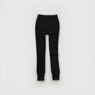 Women's One Size US 2-16 Black Fleece Lined 40-60 Degree Leggings Winter Pants - Thumbnail 2