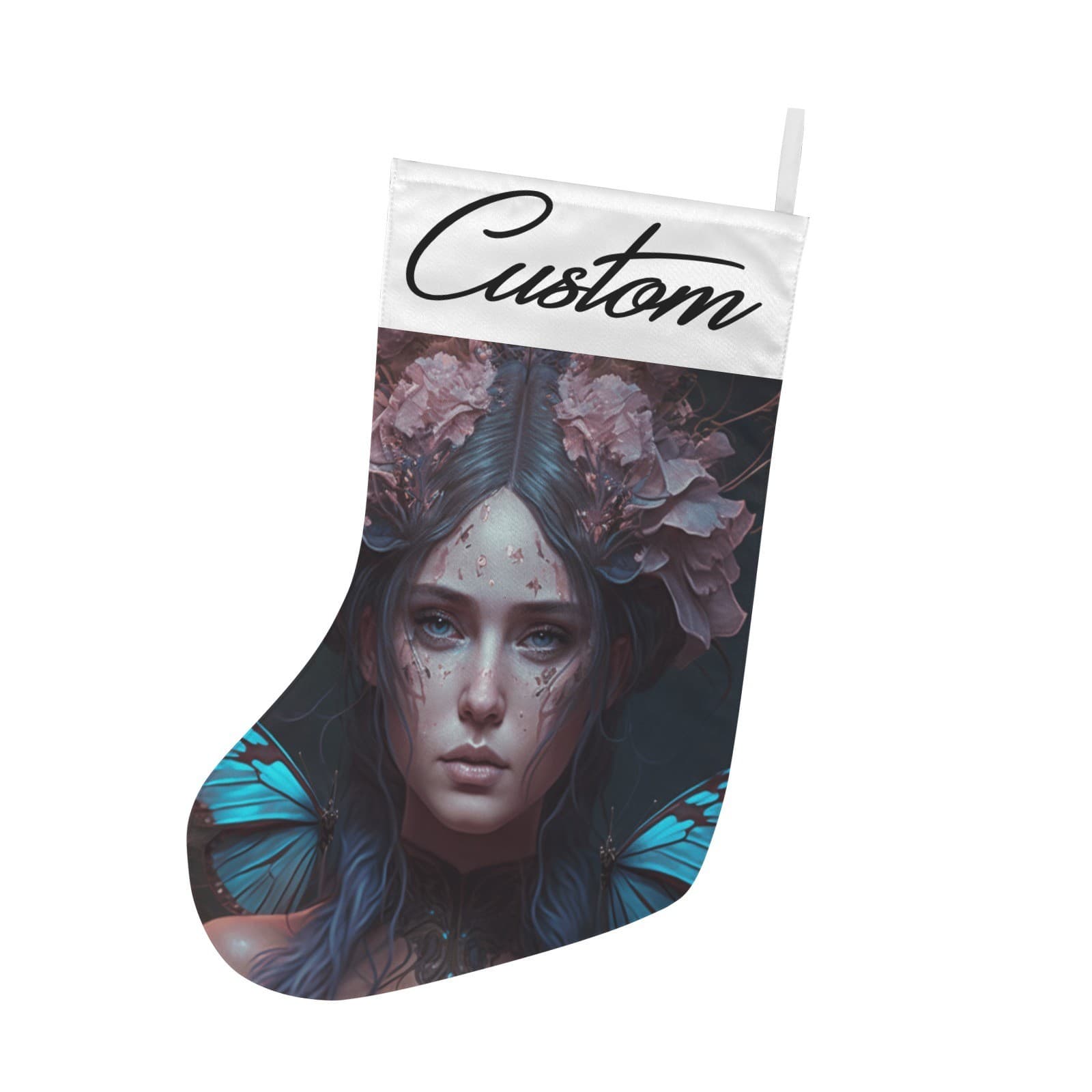 Custom Fantasy Fairy Christmas Stocking | Personalized Enchanted Holiday Décor
