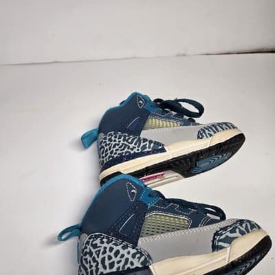 Jordan Spizike Space Blue Fusion Pink Tropical Teal Size 5C - Thumbnail 7