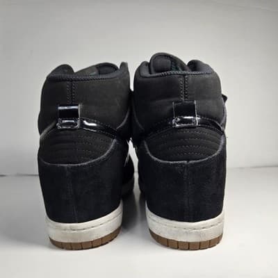 Nike Dunk Sky Hi Black Gum Women Size 9.5 Shoes 644877-011 Pre-owned No Box - Thumbnail 7