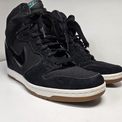 Nike Dunk Sky Hi Black Gum Women Size 9.5 Shoes 644877-011 Pre-owned No Box