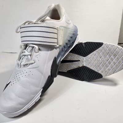 Size 11.5 Nike Romaleos 3 Weightlifting Men White/Black Training Shoe 852933-100 - Thumbnail 8