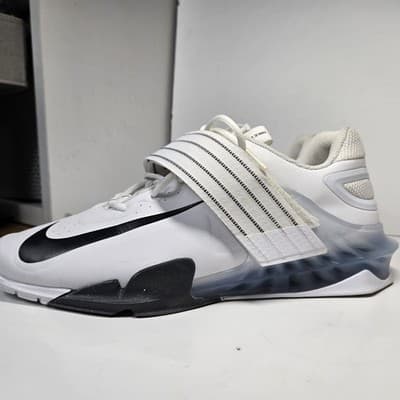 Size 11.5 Nike Romaleos 3 Weightlifting Men White/Black Training Shoe 852933-100 - Thumbnail 12