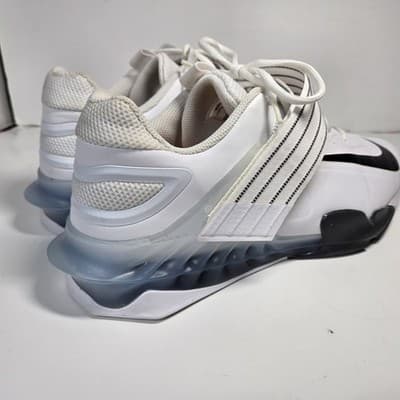 Size 11.5 Nike Romaleos 3 Weightlifting Men White/Black Training Shoe 852933-100 - Thumbnail 4