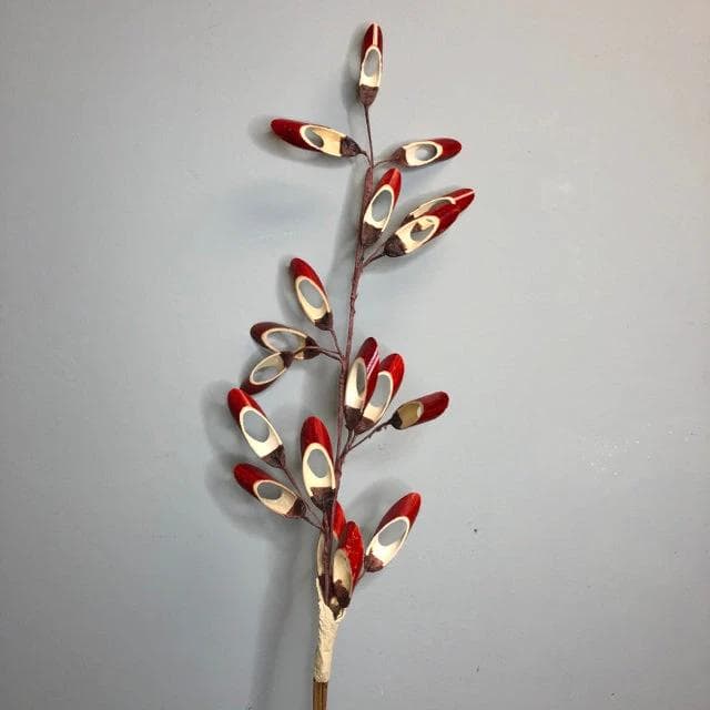 Red Bamboo Reeds on Stem - Thumbnail 2
