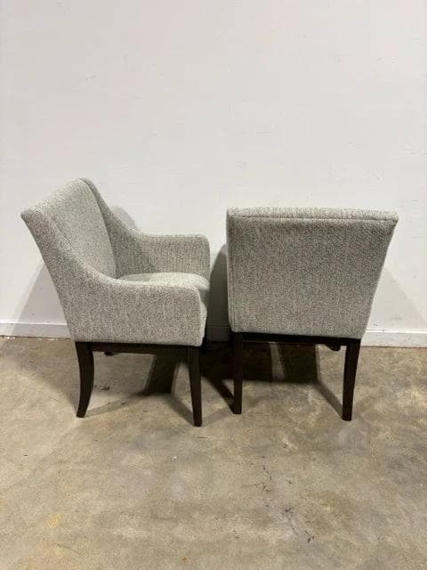Set Of 2 Burkhaus Ashley Arm Chair Grey Accent Chairs - Thumbnail 2