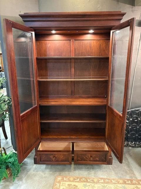 Hickory Chair Company Lexa Hampton 2 Piece Lighted Display Cabinet - Thumbnail 3