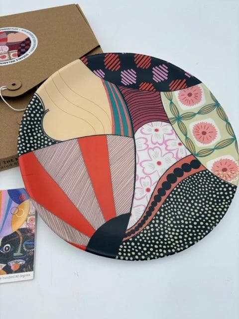 Sarah Papworth Artist Series 180 Degrees Melamine Kitigawa Utamaro Plate - Thumbnail 2