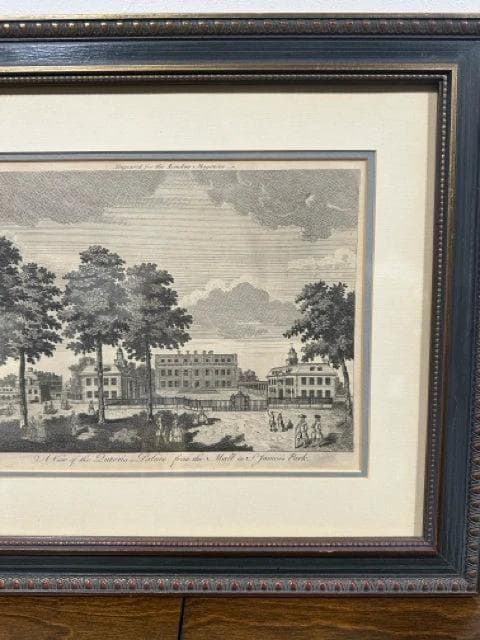 "A View Of The Queens Palace From The Mall In St. James Park" Framed Print - Thumbnail 2