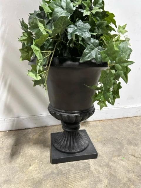 Faux Ivy Topiary in Metal Planter - Thumbnail 3