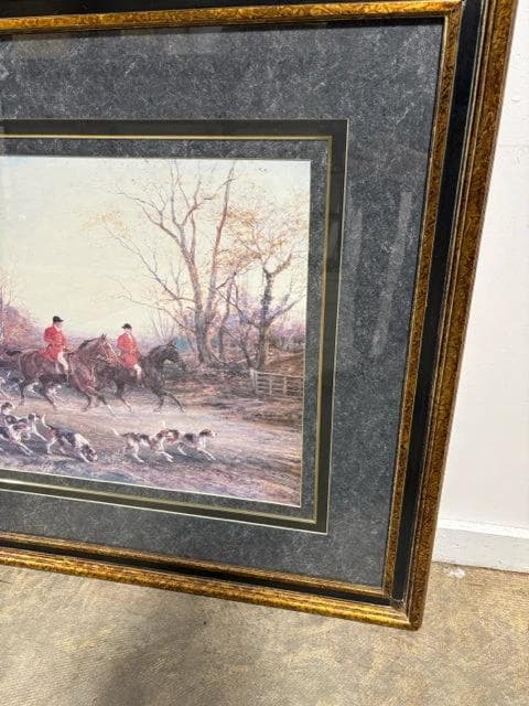 Hunting With Dogs Framed Artwork - Thumbnail 2