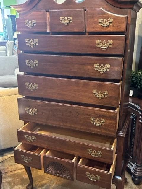 Ethan Allen Georgian Court Cherry High Boy - Thumbnail 3