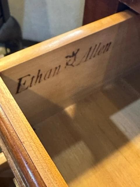 Ethan Allen Georgian Court Cherry High Boy - Thumbnail 2