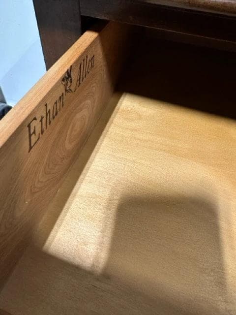Ethan Allen Georgian Court Cherry Low Boy Dresser - Thumbnail 4