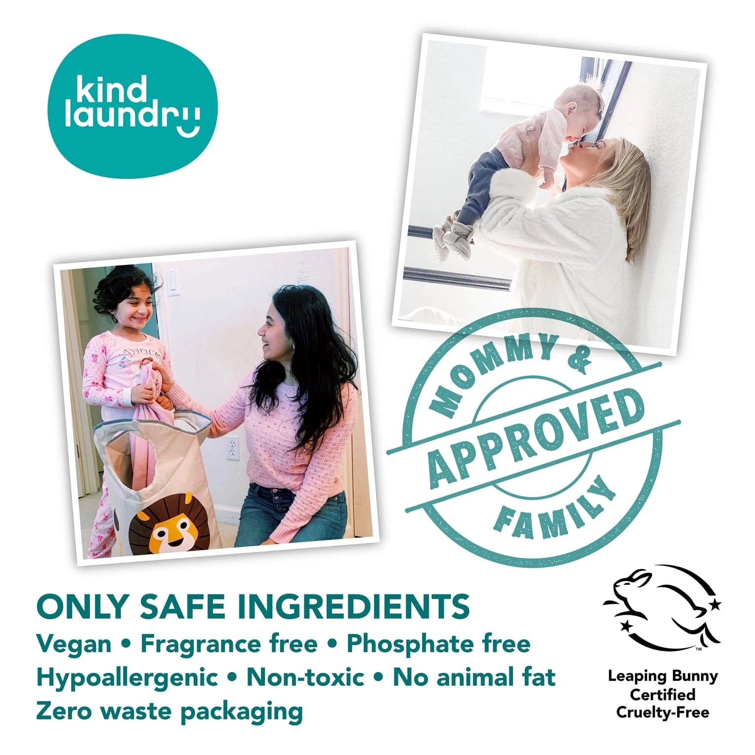 *NEW* Kind Laundry Detergent Sheets Travel Pack - Fragrance Free 6 Load - Thumbnail 4