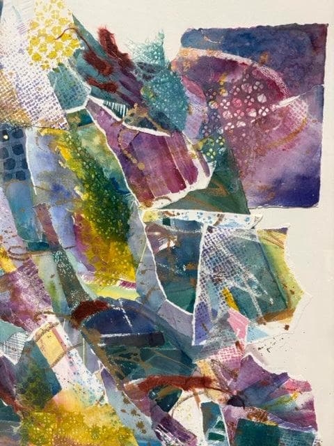 Original Mixed Media Artwork In Gold Frame By Judith Marshall - Thumbnail 2