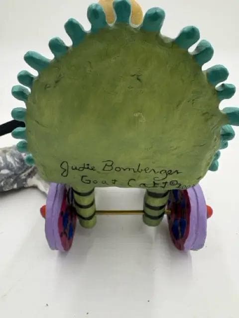 "Goat Cart" Sculpture by Judie Bomberger - Thumbnail 3