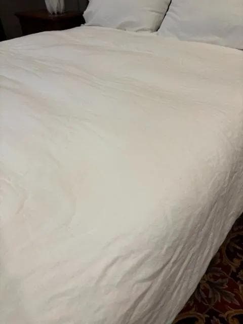 Villa King White Linen Down Duvet With 2 Standard Shams - Thumbnail 2