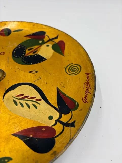Vintage Georges Briard Hand Painted Tray - Thumbnail 2