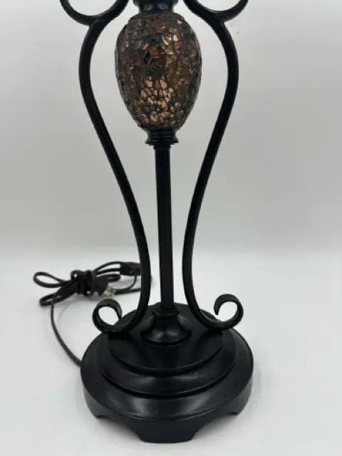 Mosaic Glass Hurricane Lamp - Thumbnail 2