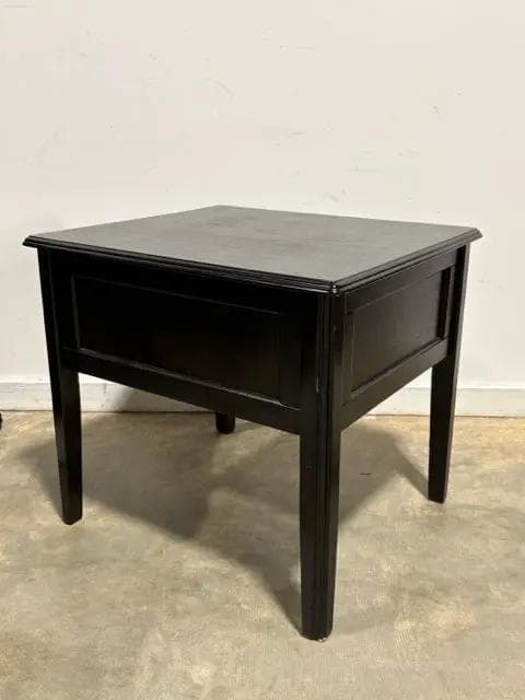 Ebony End Table With One Drawer - Thumbnail 4