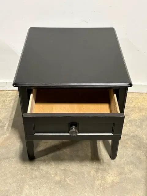 Ebony End Table With One Drawer - Thumbnail 3