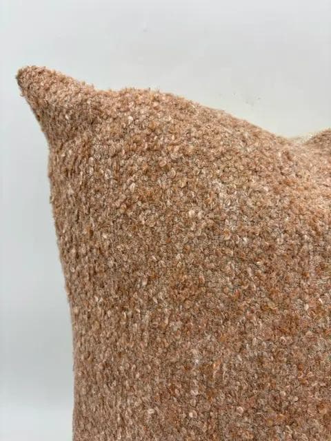 Moss Home Mauve Boucle Throw Pillow With Down Insert - Thumbnail 2