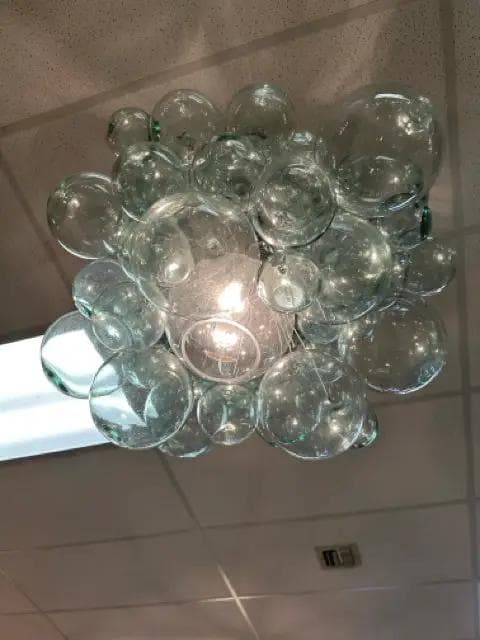 Pottery Barn Ramona Recycled Glass Bubble Light Fixture - Thumbnail 2
