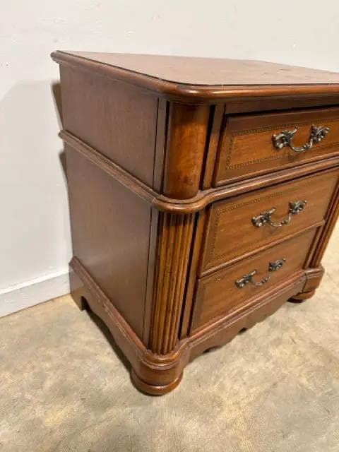 Ashley 2 Drawer Wooden Nightstand - Thumbnail 3