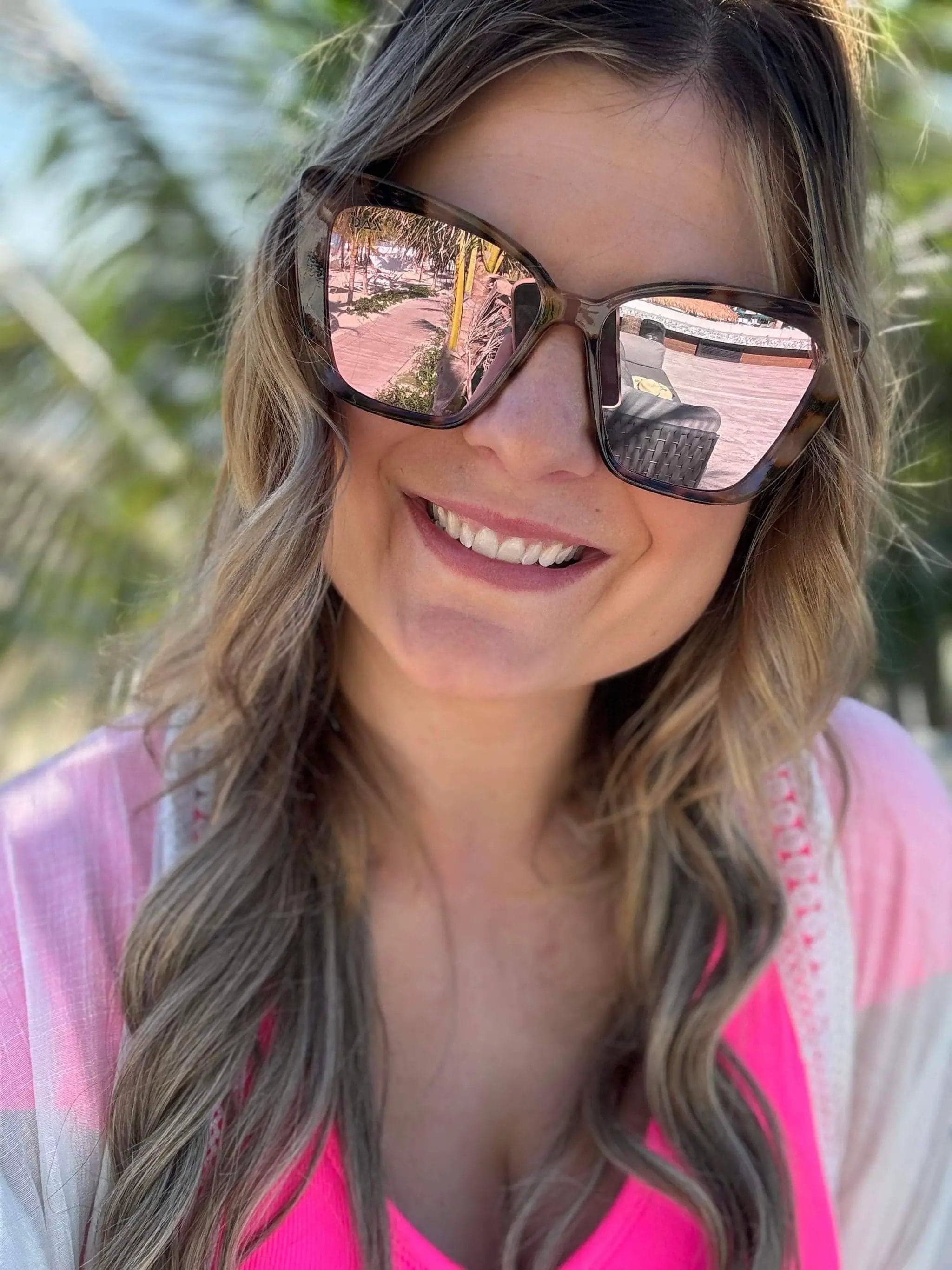 Callie - Medium Cat Eye Sunglasses - Cheetah - Thumbnail 4
