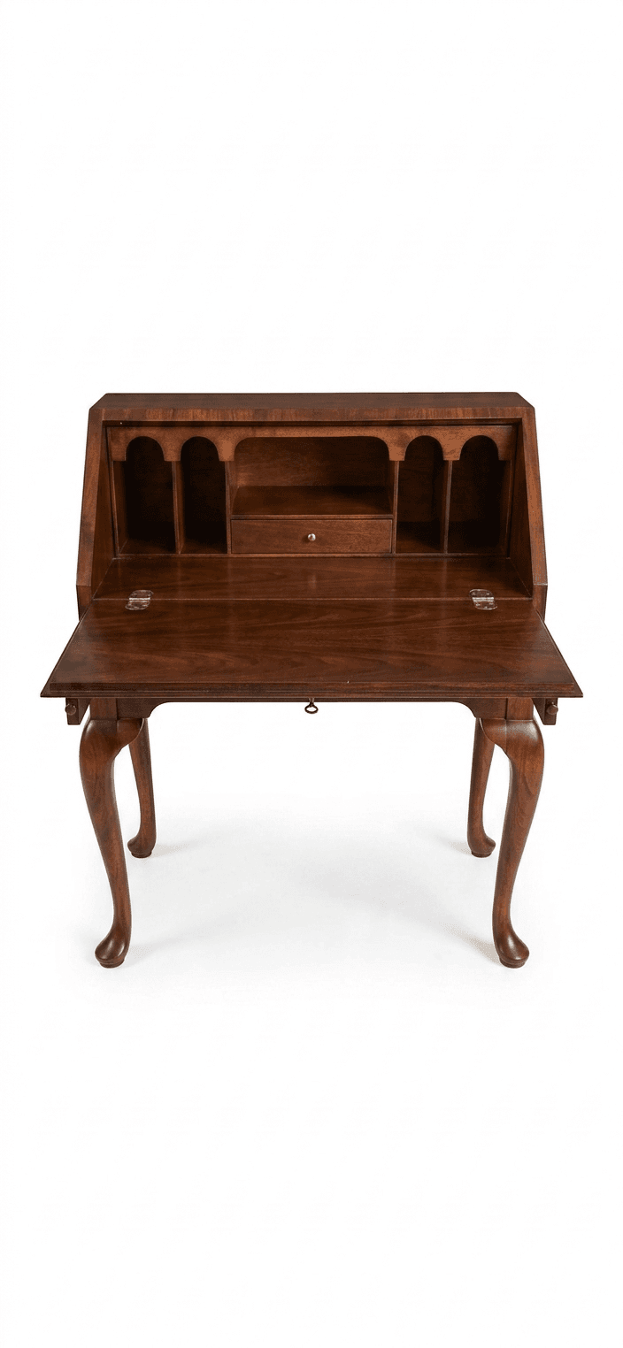 Vintage Queen Anne Desk - Thumbnail 2